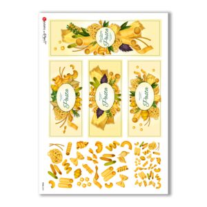 FOOD-0098. Carta di riso cucina per decoupage.