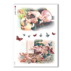 HOLIDAY-0065. Carta di riso festività per decoupage.