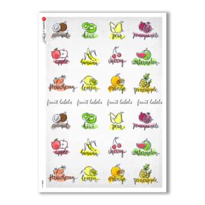FOOD-0111. Carta di riso cucina per decoupage.