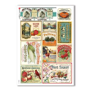 FOOD-0118. Carta di riso cucina per decoupage.