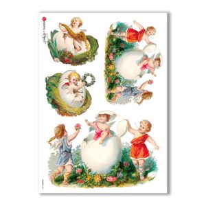 HOLIDAY-0067. Carta di riso festività per decoupage.