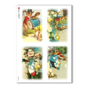HOLIDAY-0070. Carta di riso festività per decoupage.