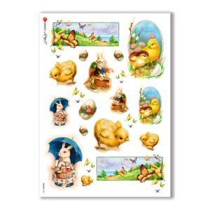 HOLIDAY-0075. Carta di riso festività per decoupage.