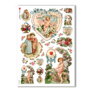 HOLIDAY-0080. Carta di riso festività per decoupage.