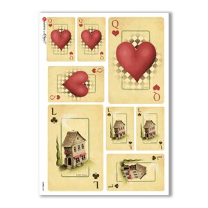 GAMES-0002. Carta di riso giochi per decoupage.