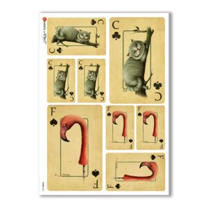 GAMES-0003. Carta di riso giochi per decoupage.