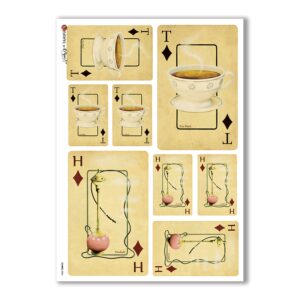 GAMES-0004. Carta di riso giochi per decoupage.