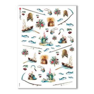 JOBS-0004. Carta di riso mestieri per decoupage.