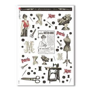 JOBS-0005. Carta di riso mestieri per decoupage.