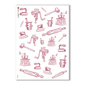 JOBS-0006. Carta di riso mestieri per decoupage.