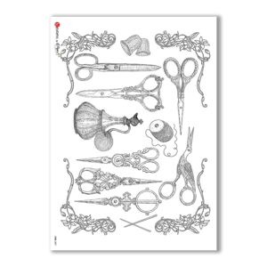 JOBS-0007. Carta di riso mestieri per decoupage.