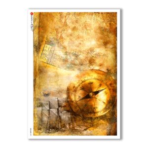 OLD-MAPS-0001. Carta di riso mappe antiche per decoupage.