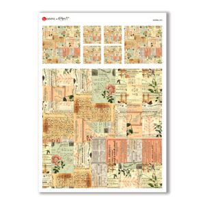 PATTERN-0002. Carta di riso texture per decoupage.