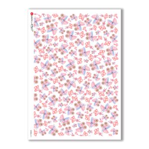 PATTERN-0019. Carta di riso texture per decoupage.