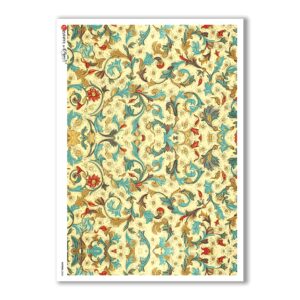 PATTERN-0043. Carta di riso texture per decoupage.