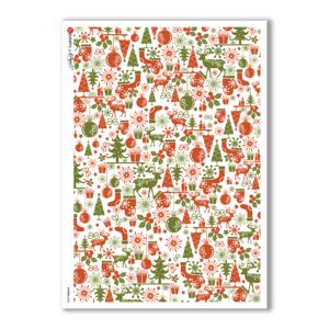 PATTERN-0052. Carta di riso texture per decoupage.
