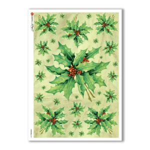 CHRISTMAS-0079. Carta di riso Natale per decoupage.