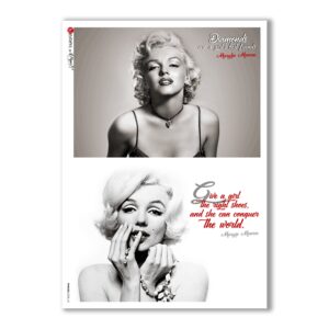 PHRASES-0020. Carta di riso frasi per decoupage.