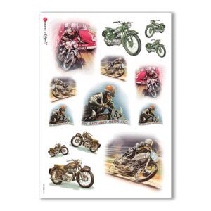 VEHICLES-0004. Carta di riso veicoli per decoupage.