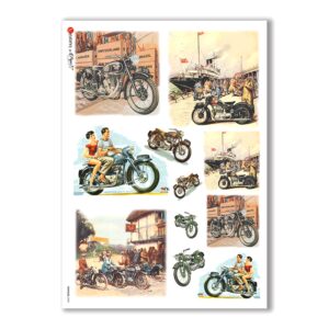 VEHICLES-0005. Carta di riso veicoli per decoupage.