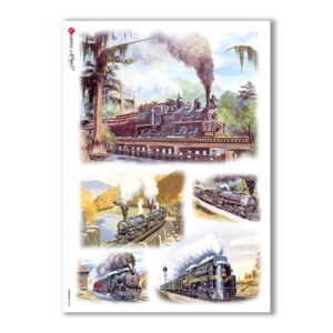 VEHICLES-0008. Carta di riso veicoli per decoupage.