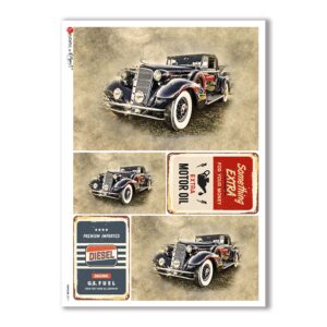 VEHICLES-0017. Carta di riso veicoli per decoupage.
