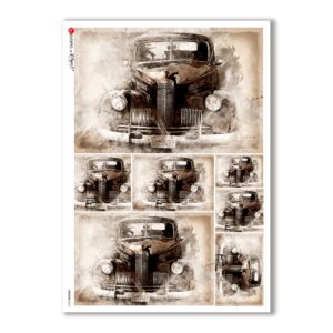 VEHICLES-0018. Carta di riso veicoli per decoupage.