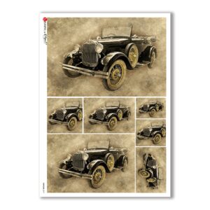 VEHICLES-0019. Carta di riso veicoli per decoupage.