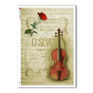 SHABBY-0005. Carta di riso shabby per decoupage.