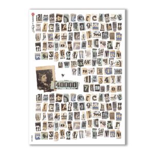 SCRAP-0002. Carta di riso scrap per decoupage.