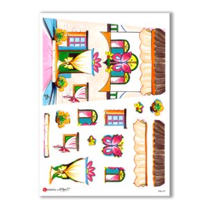 TILES-0009. Carta di riso tegole per decoupage.