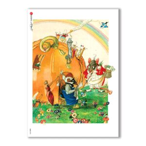 TALES-0005. Carta di riso fiabe per decoupage.