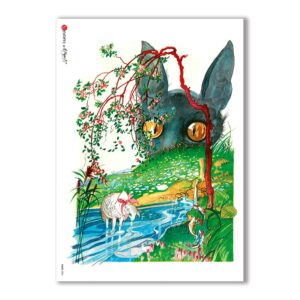 TALES-0006. Carta di riso fiabe per decoupage.