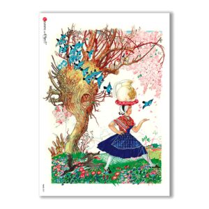 TALES-0007. Carta di riso fiabe per decoupage.