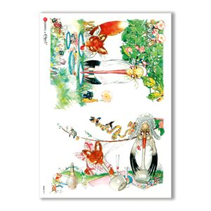 TALES-0015. Carta di riso fiabe per decoupage.