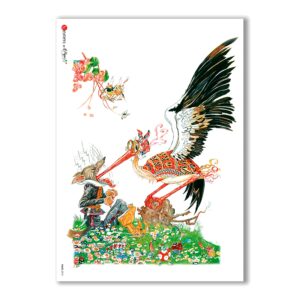 TALES-0018. Carta di riso fiabe per decoupage.