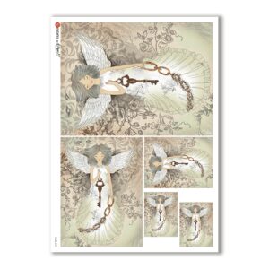 TALES-0023. Carta di riso fiabe per decoupage.