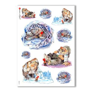 TALES-0025. Carta di riso fiabe per decoupage.