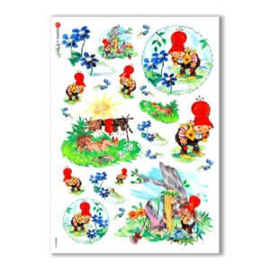 TALES-0027. Carta di riso fiabe per decoupage.