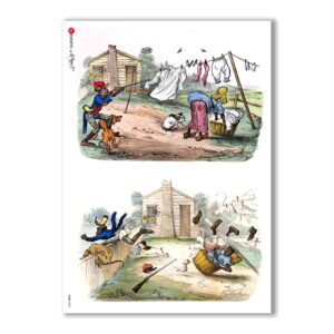 TALES-0034. Carta di riso fiabe per decoupage.