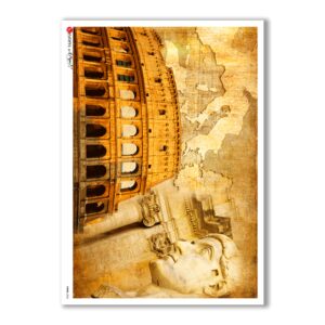 VIEWS-0006. Carta di riso paesaggi per decoupage.