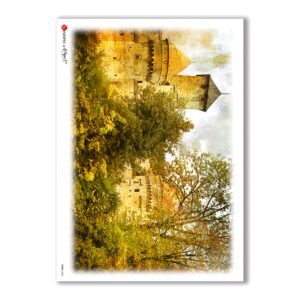 VIEWS-0028. Carta di riso paesaggi per decoupage.