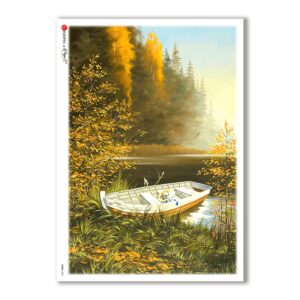 VIEWS-0037. Carta di Riso paesaggi per decoupage