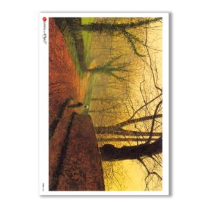 VIEWS-0042. Carta di Riso paesaggi per decoupage