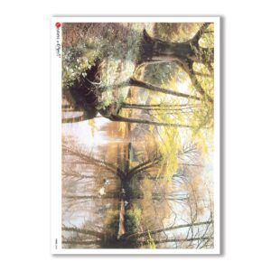 VIEWS-0049. Carta di Riso paesaggi per decoupage