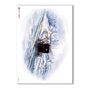 VIEWS-0073. Carta di Riso paesaggi per decoupage