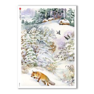 VIEWS-0075. Carta di Riso paesaggi per decoupage