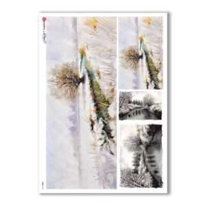 VIEWS-0106. Carta di Riso paesaggi per decoupage