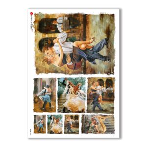 SCENE-0024. Carta di riso pittorico per decoupage.