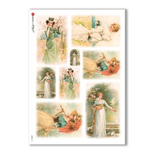 SCENE-0041. Carta di riso pittorico per decoupage.